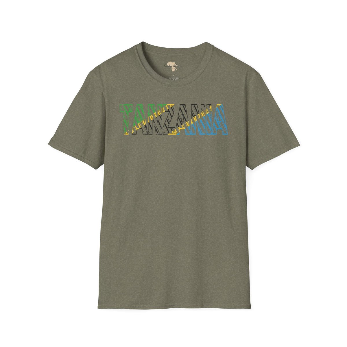Tanzania text unisex softstyle tee Funky African