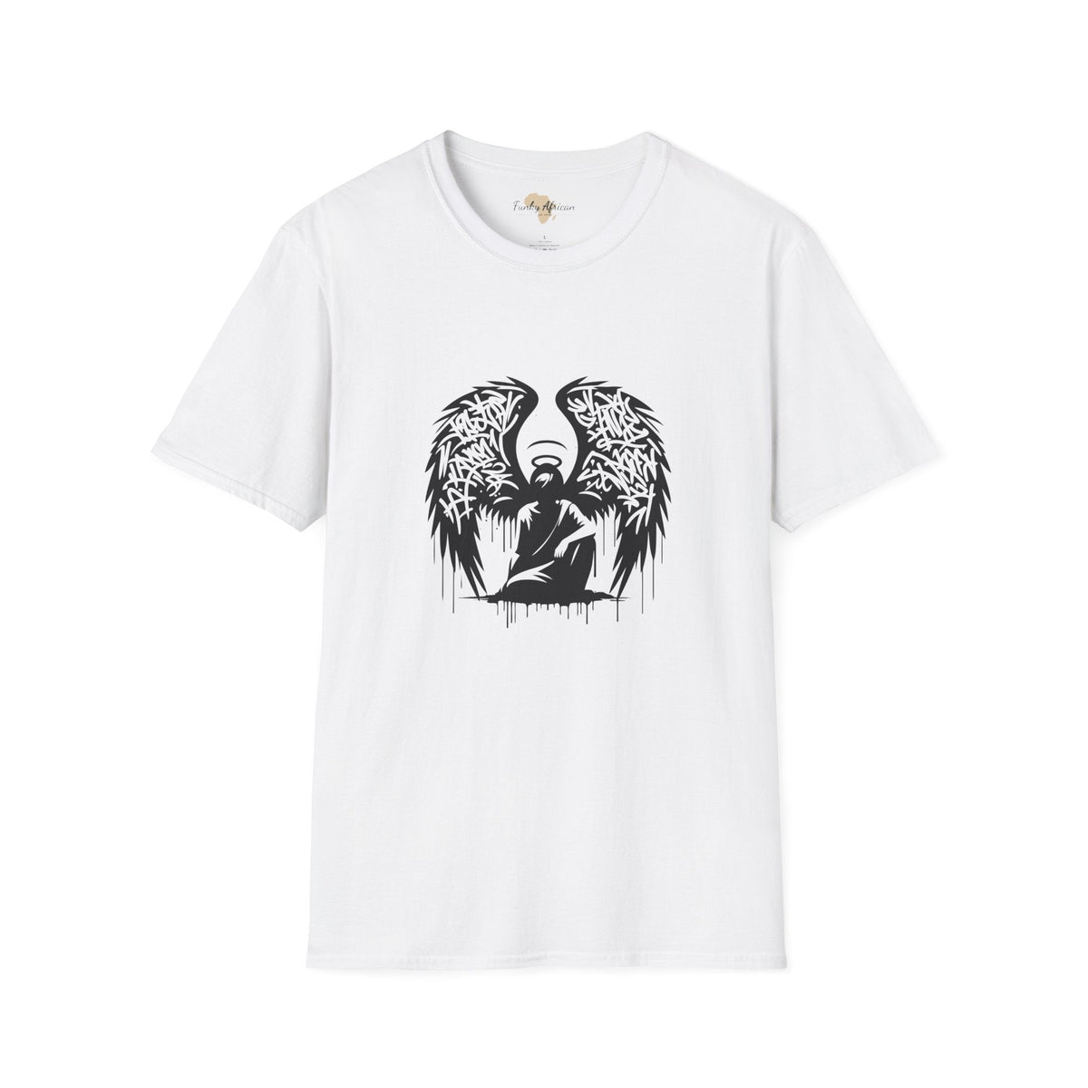 Angel graffiti unisex softstyle tee Funky African