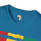 Guinean strip unisex softstyle tee Funky African