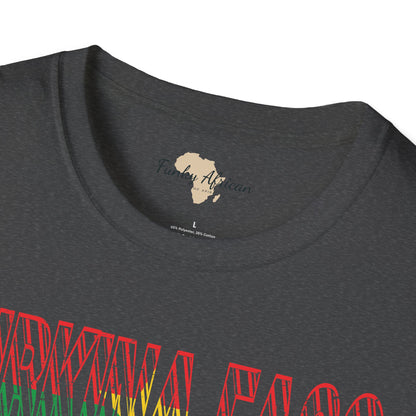 Burkina Faso text unisex softstyle tee