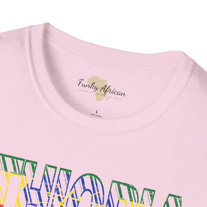 Ethiopia text unisex softstyle tee