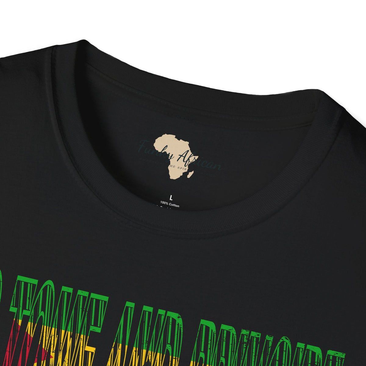 São Tomé and Príncipe text unisex softstyle tee Funky African