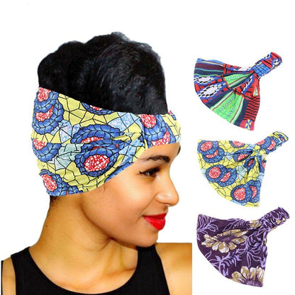 African Style Printed Wide Headband