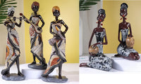 Retro African Resin Craft Ornament Funky African