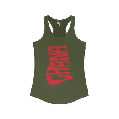 Ghana Women's Racerback Tank Funky African