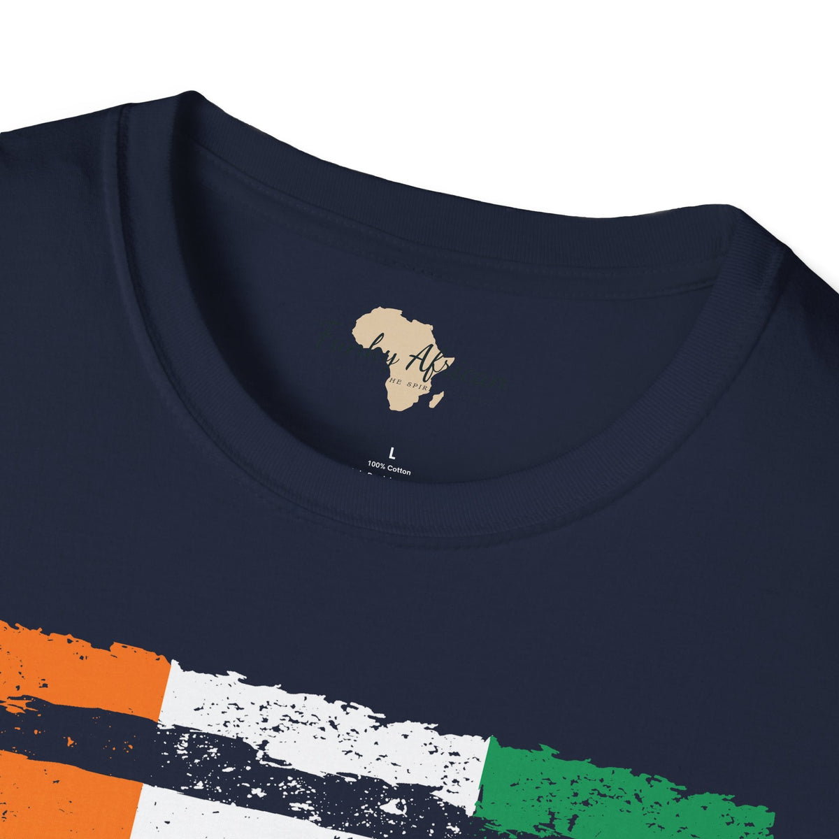 Côte d'Ivoire strip unisex softstyle tee Funky African