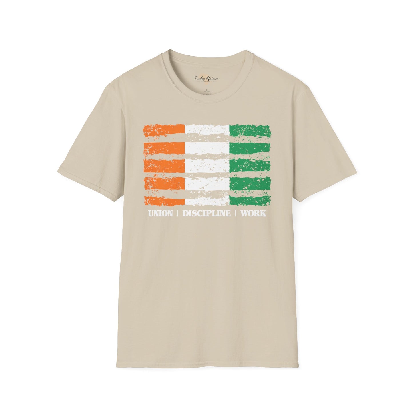 Côte d'Ivoire strip unisex softstyle tee