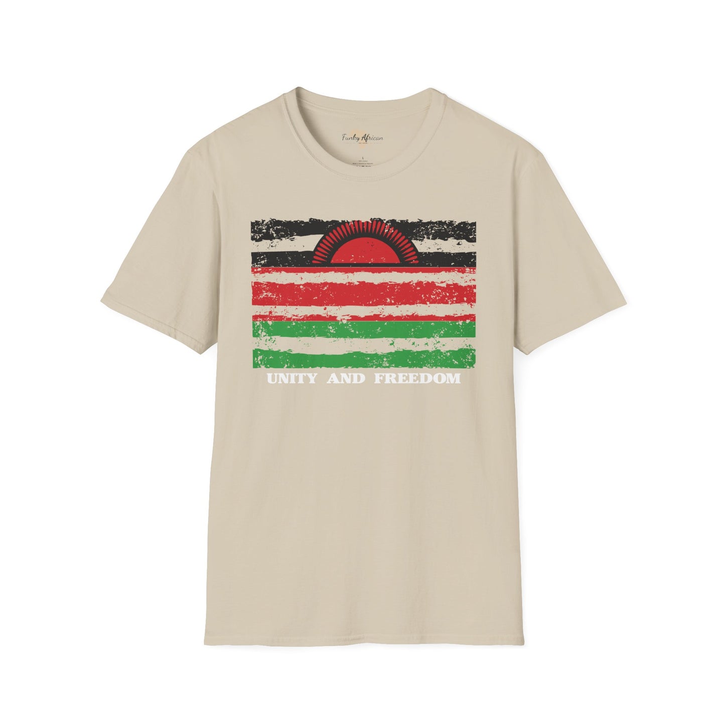 Malawi strip unisex softstyle tee