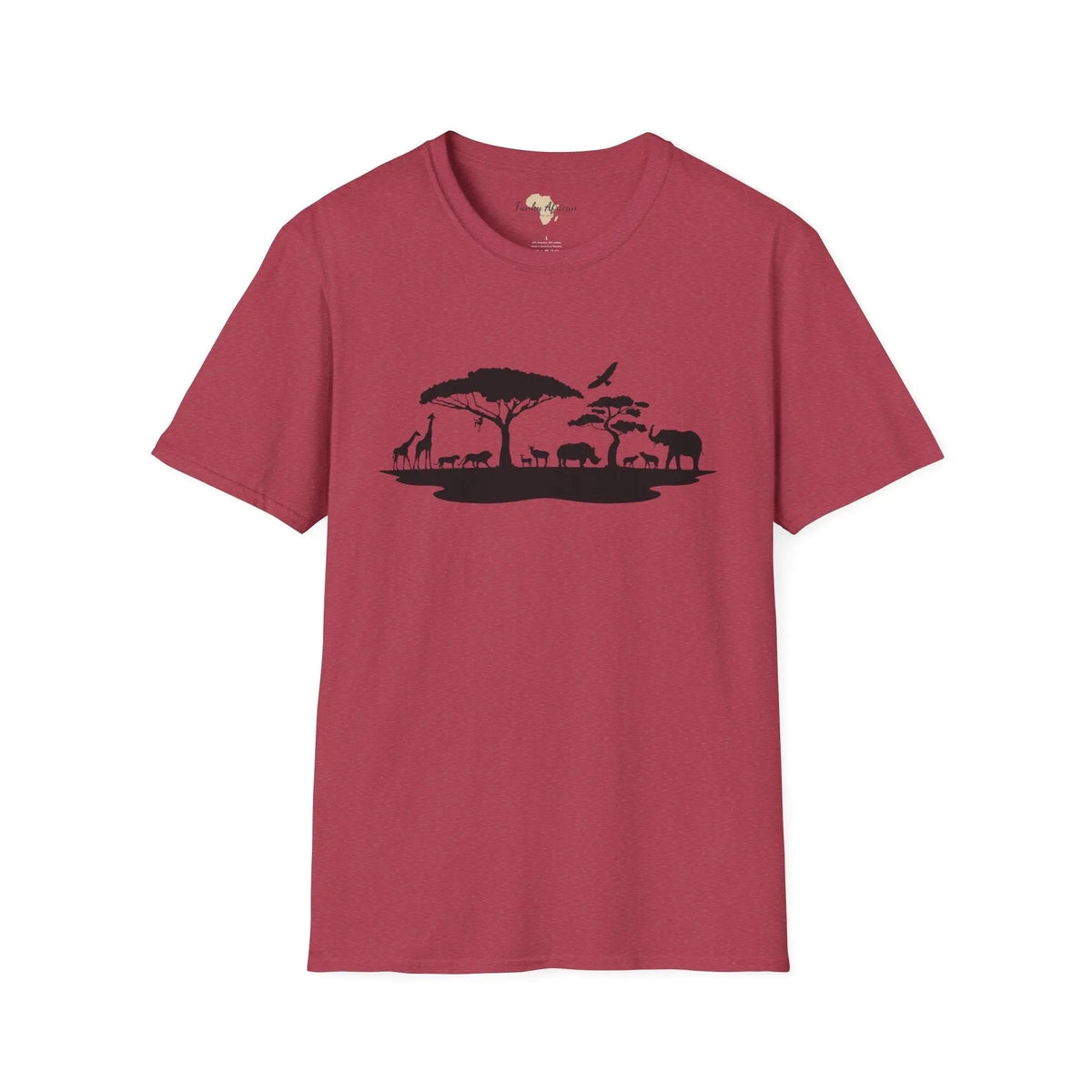 African jungle unisex softstyle tee Funky African