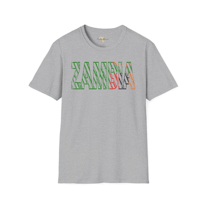 Zambia text unisex softstyle tee