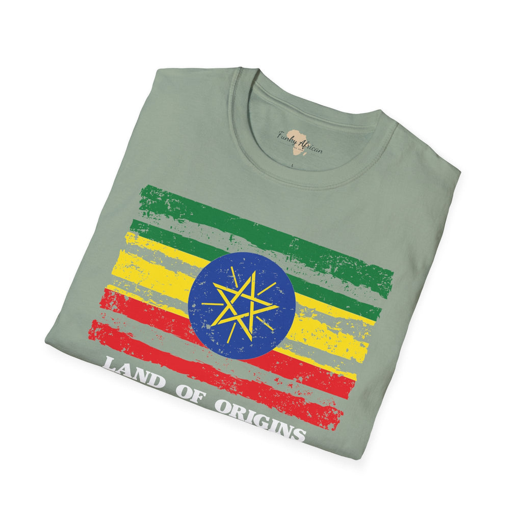 Ethiopia strip unisex softstyle tee Funky African