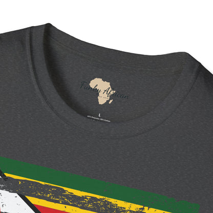 Zimbabwe strip unisex softstyle tee