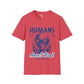 Humans aren't real unisex tee Funky African