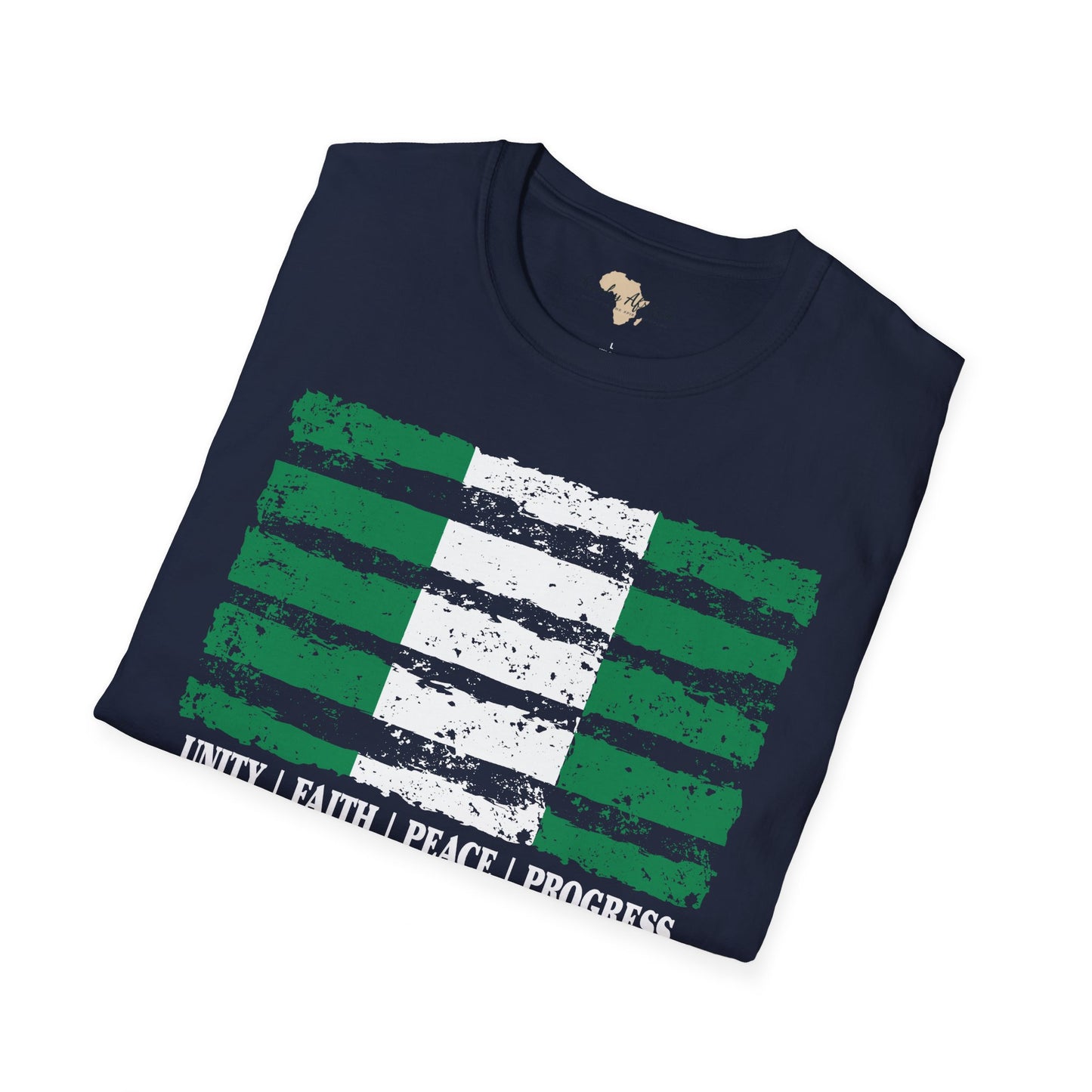 Nigeria strip unisex softstyle tee