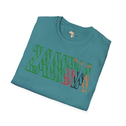 Zambia text unisex softstyle tee