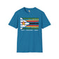 Zimbabwe strip unisex softstyle tee Funky African
