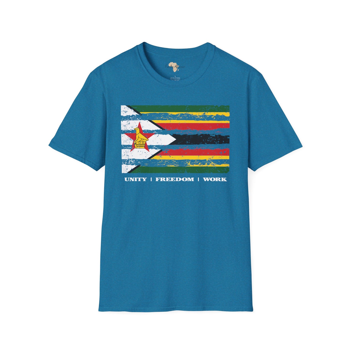 Zimbabwe strip unisex softstyle tee