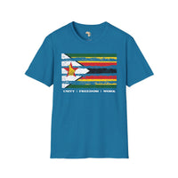 Zimbabwe strip unisex softstyle tee Funky African