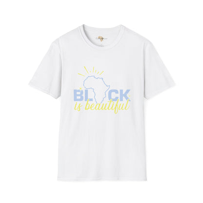 Black is beautiful unisex softstyle tee