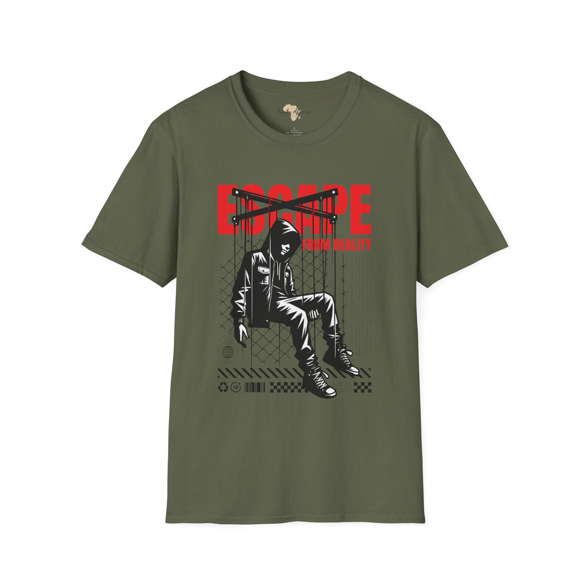 Escape from reality unisex softstyle tee Funky African