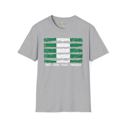 Nigeria strip unisex softstyle tee Funky African