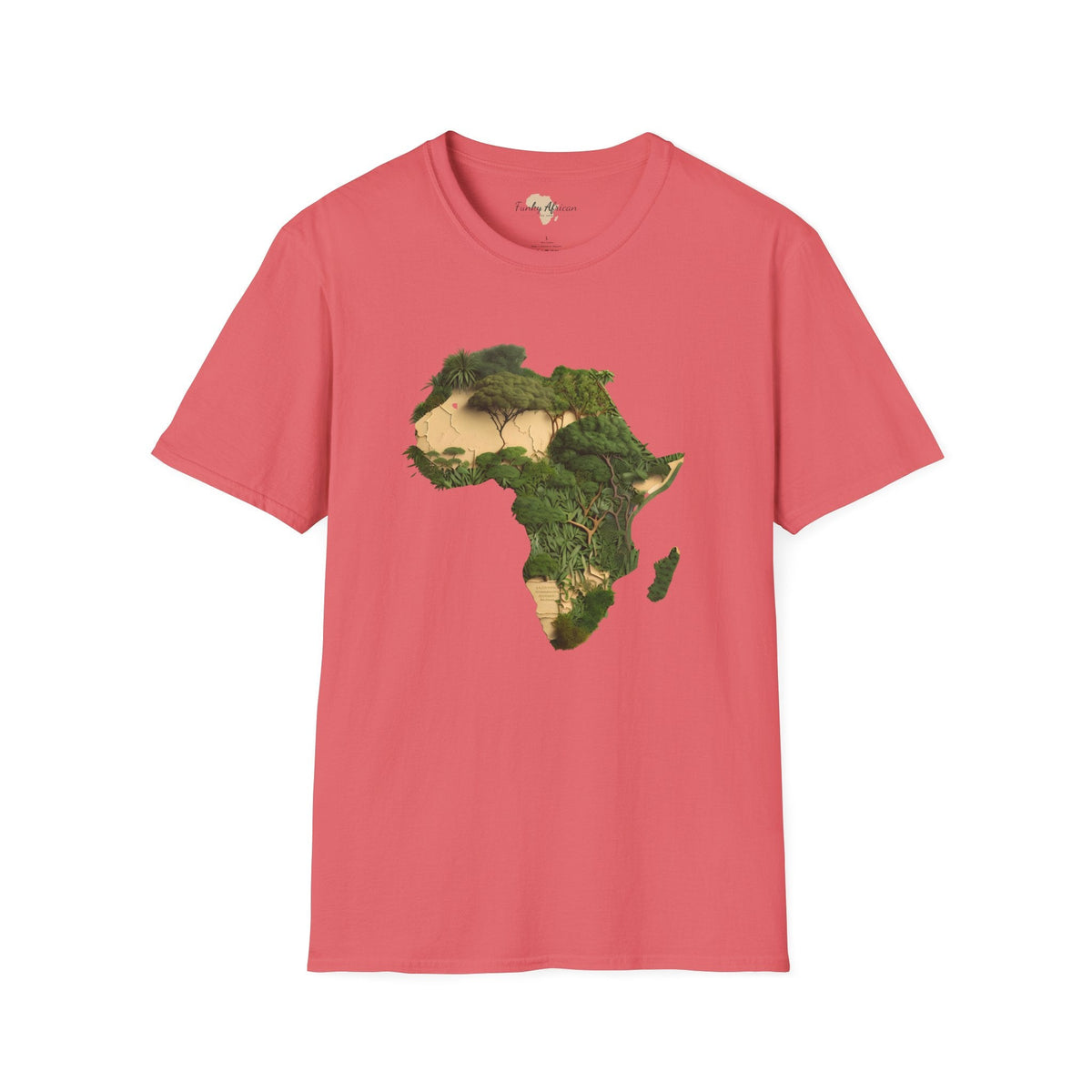 African forest unisex softstyle tee Funky African