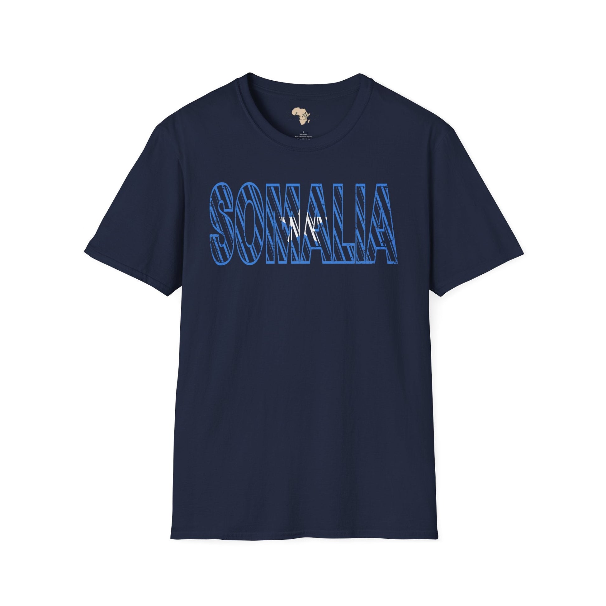 Somalia text unisex softstyle tee Funky African