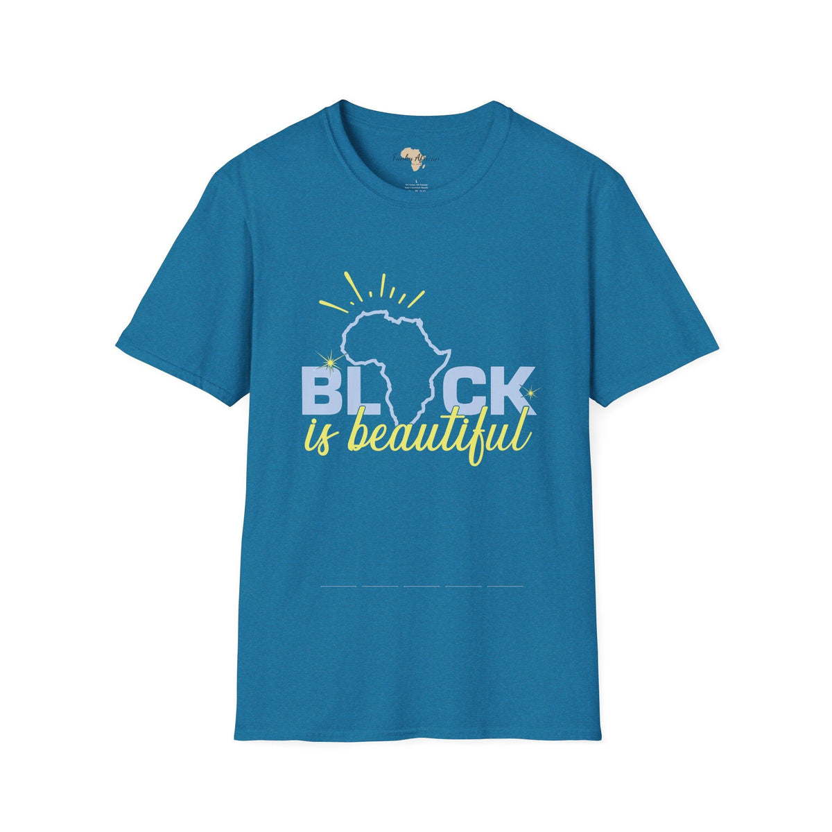 Black is beautiful unisex softstyle tee Funky African
