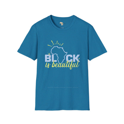 Black is beautiful unisex softstyle tee