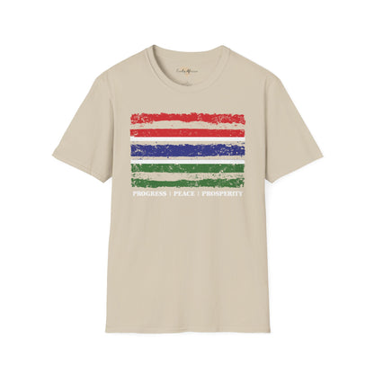 Gambia strip unisex softstyle tee