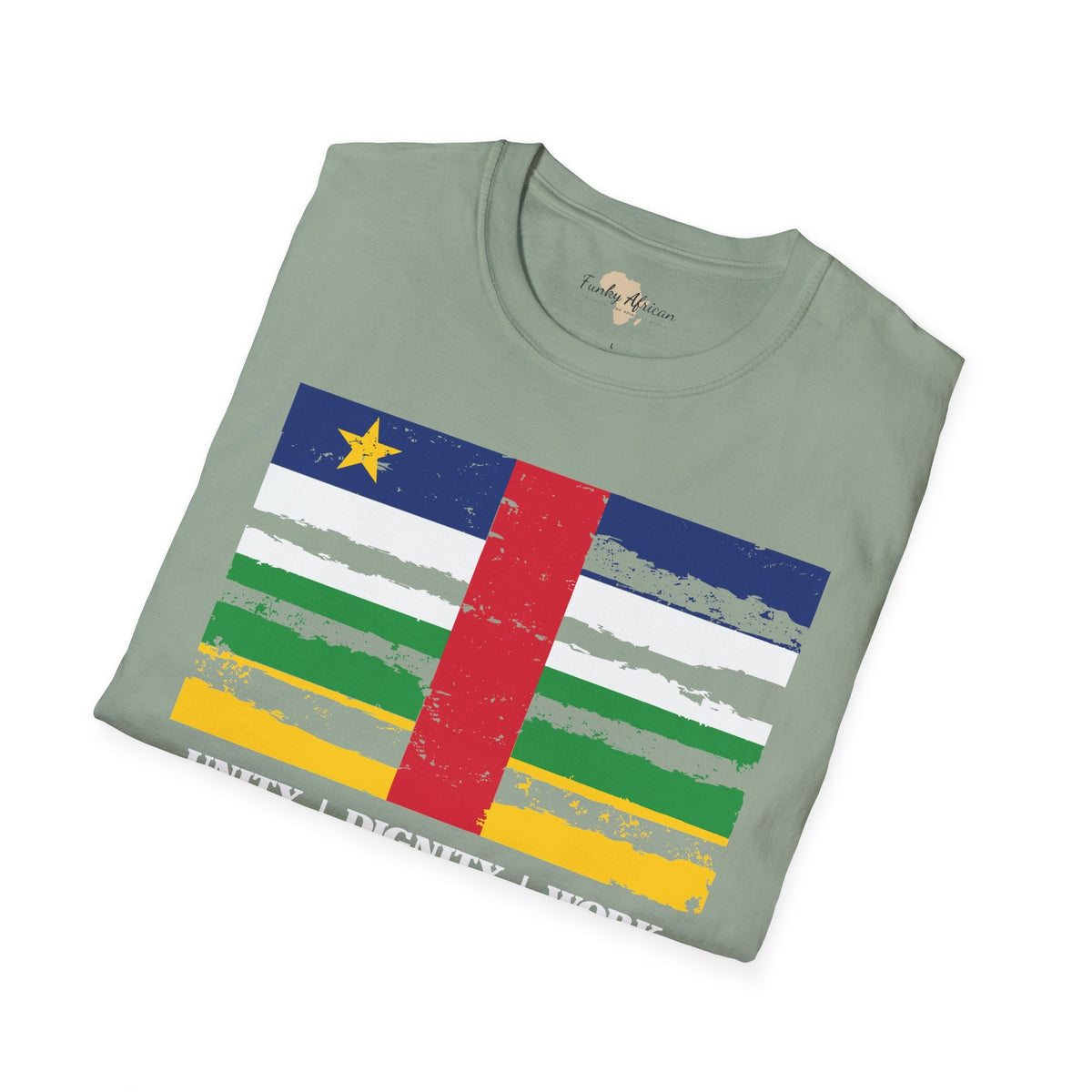 Central African Republic strip unisex softstyle tee Funky African