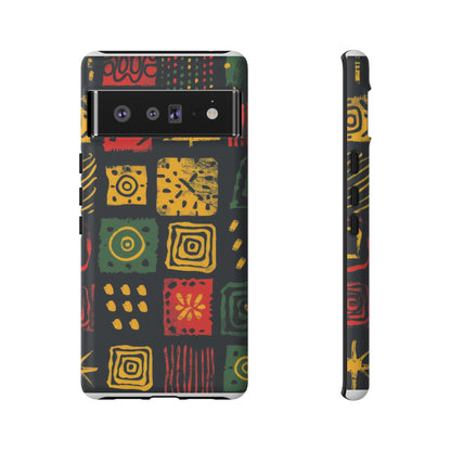 African Print Google Pixel Tough Cases