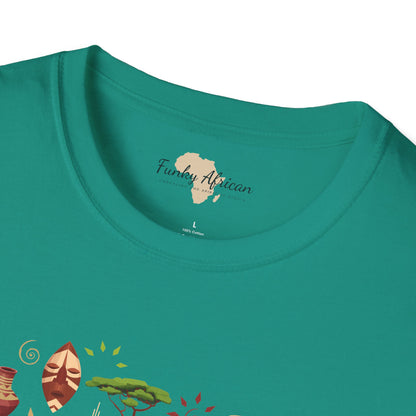 African map unisex softstyle tee