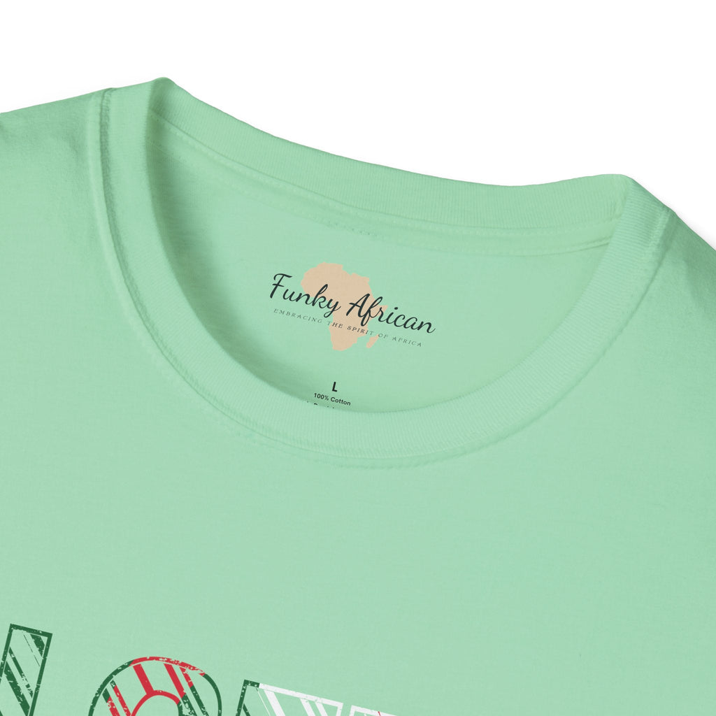 Algeria text unisex softstyle tee Funky African