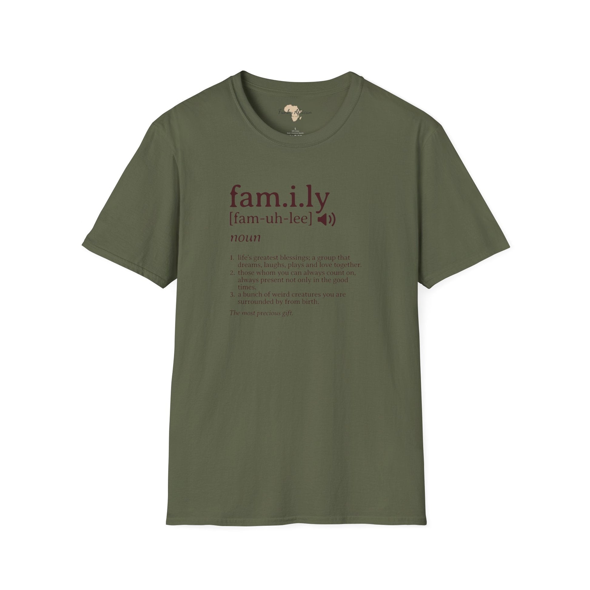 Family unisex softstyle tee Funky African