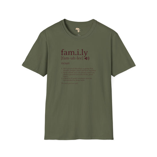 Family unisex softstyle tee Funky African