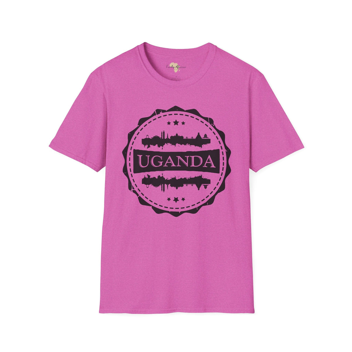 Uganda Stamp unisex tee Printify