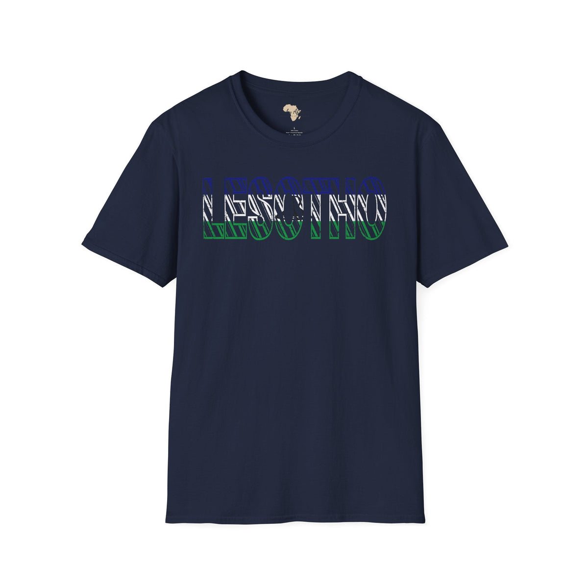 Lesotho text unisex softstyle tee Funky African