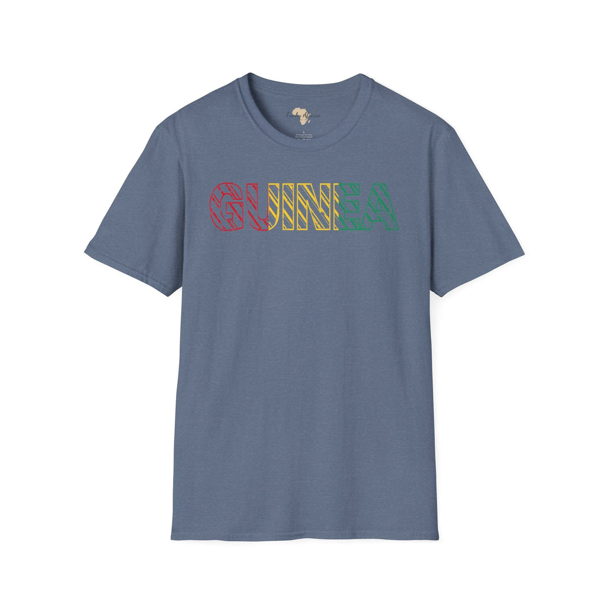 Guinea text unisex softstyle tee Funky African