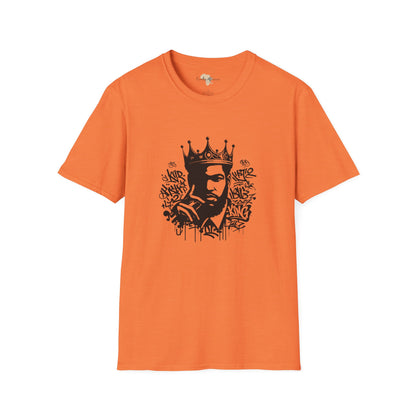 African King graffiti unisex softstyle tee