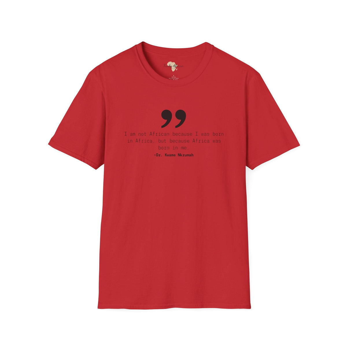 Africa in me unisex softstyle tee Funky African