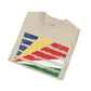 Seychelles strip unisex softstyle tee Funky African