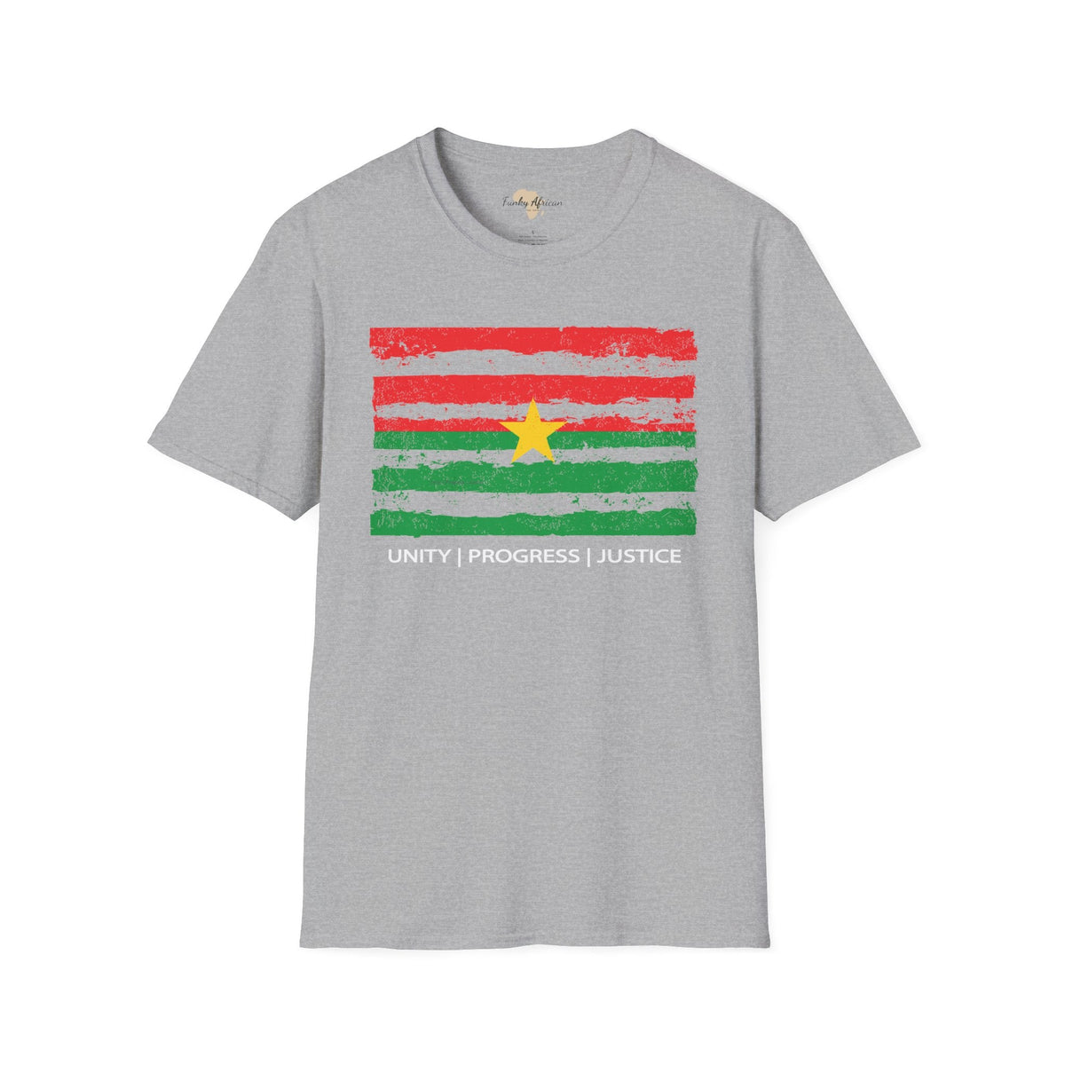 Burkina Faso strip unisex softstyle tee Funky African