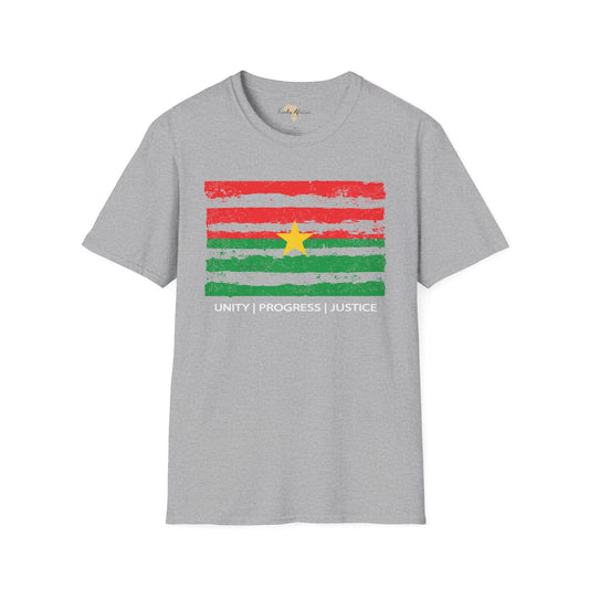 Burkina Faso strip unisex softstyle tee Funky African