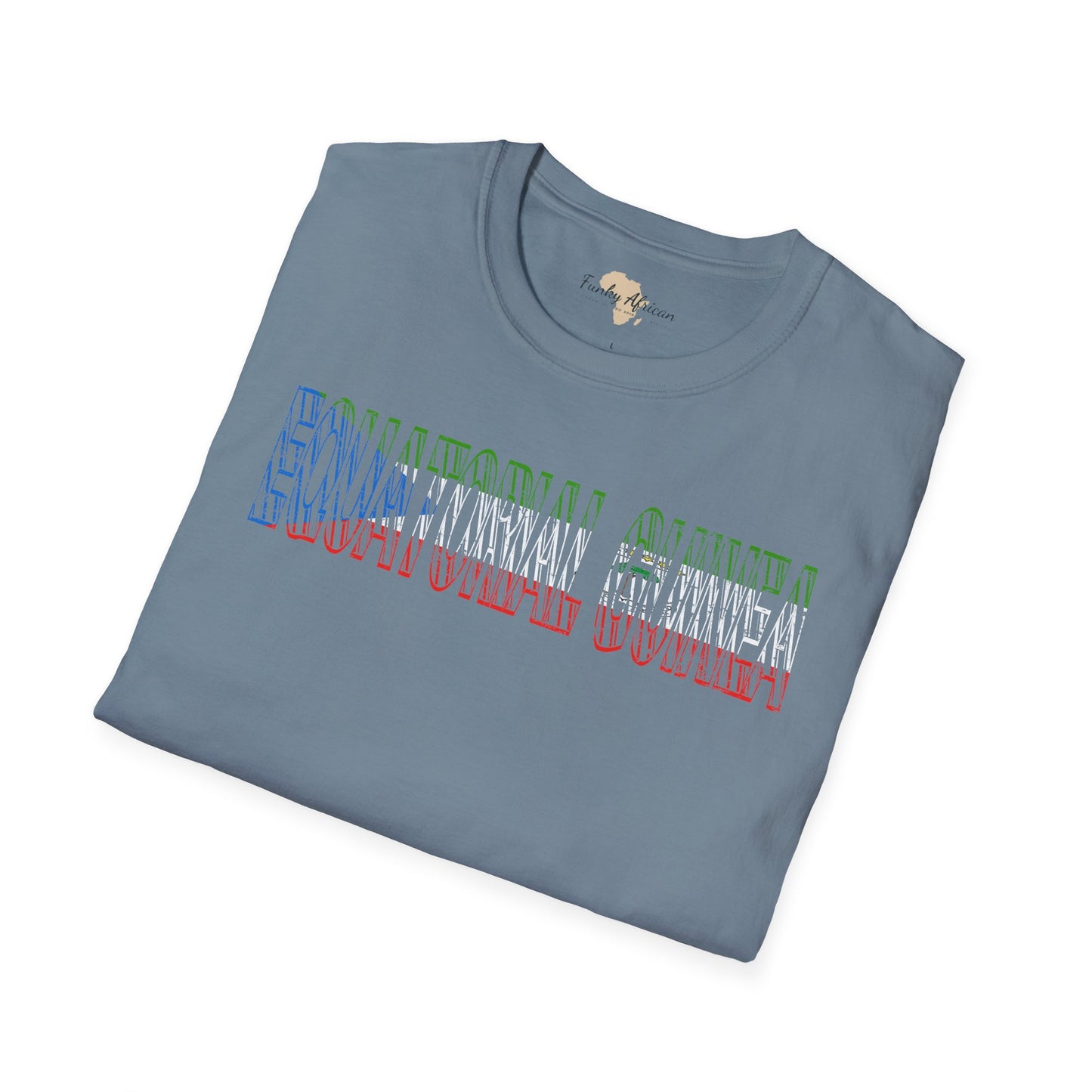 Equatorial Guinea text unisex softstyle tee