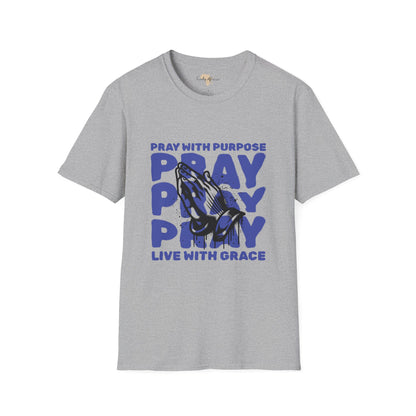 Pray with purpose unisex softstyle tee