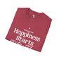 Happiness starts from within unisex softstyle tee Funky African