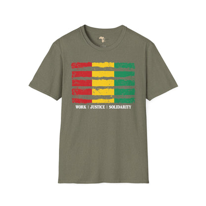 Guinean strip unisex softstyle tee