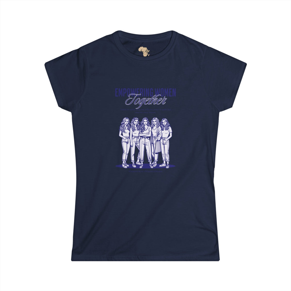 Empowering women together Women's Softstyle Tee Funky African