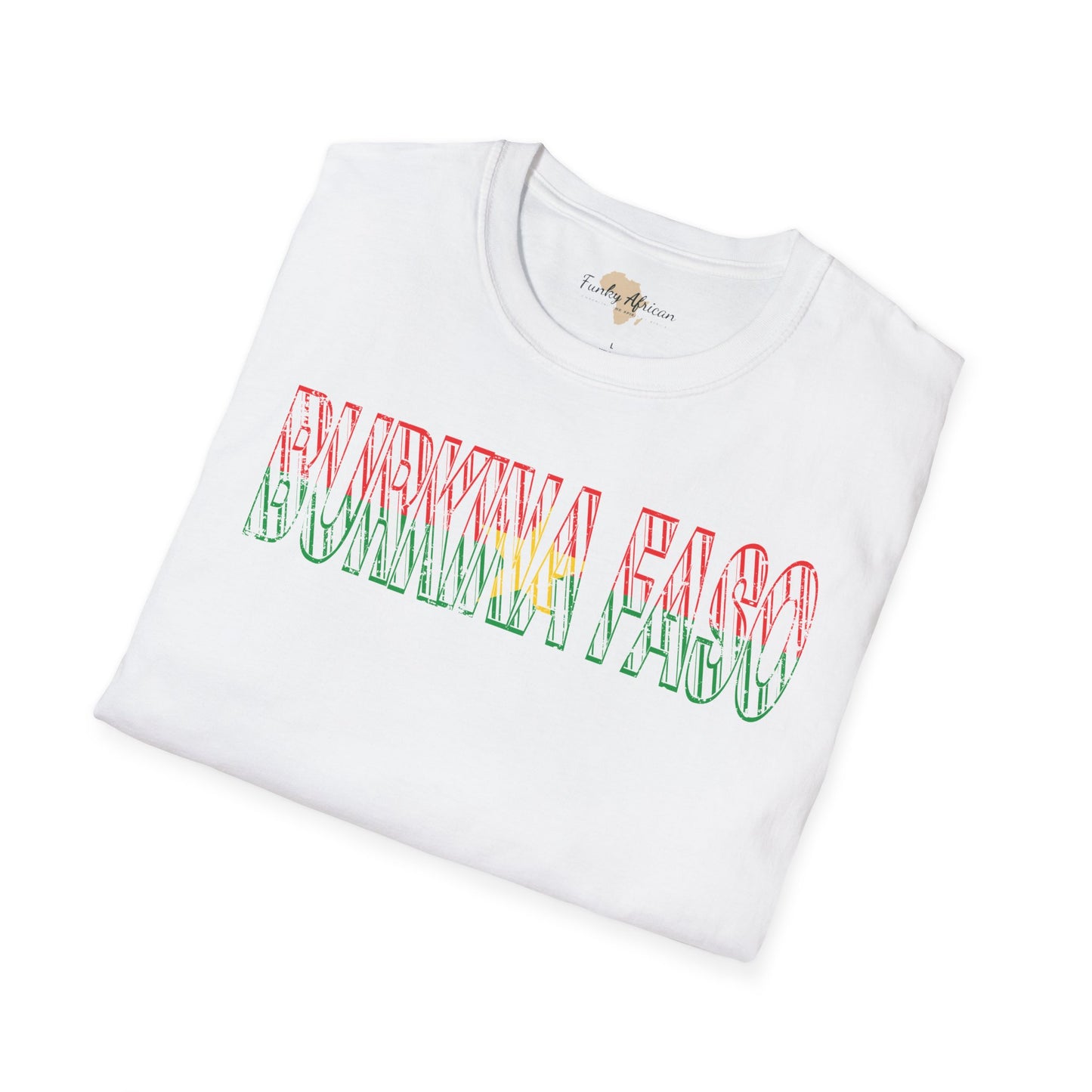 Burkina Faso text unisex softstyle tee